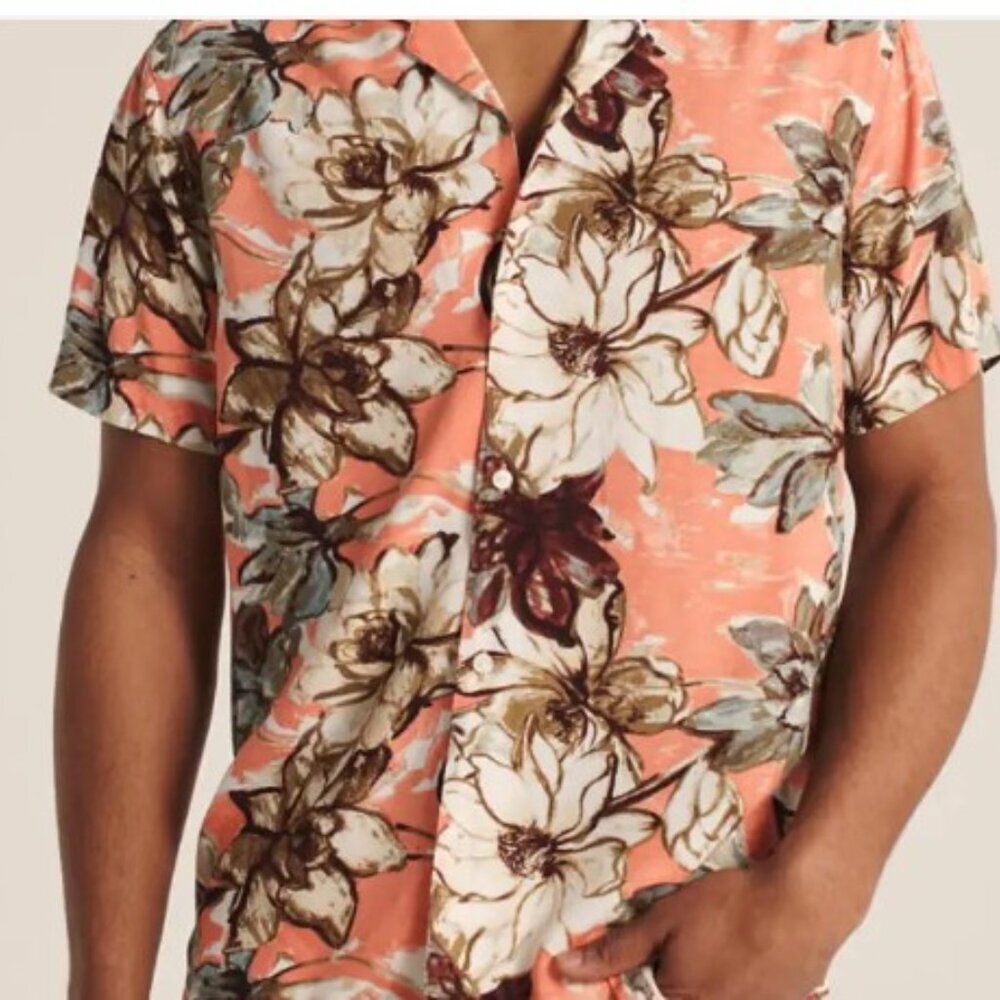 Abercrombie & Fitch Floral Button-Up Shirt XL